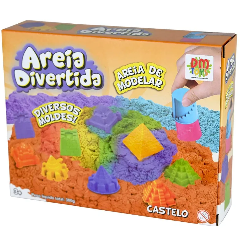 AREIA DIVERTIDA CASTELO 300G - DM BRASIL
