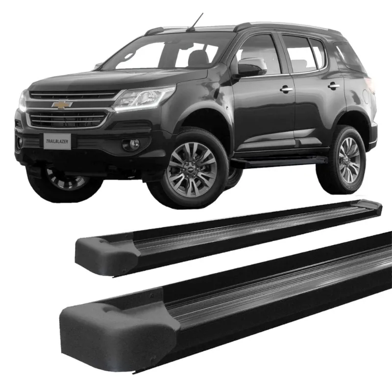 Estribo Trailblazer 2012 A 2017 Plataforma De Alumínio Preto