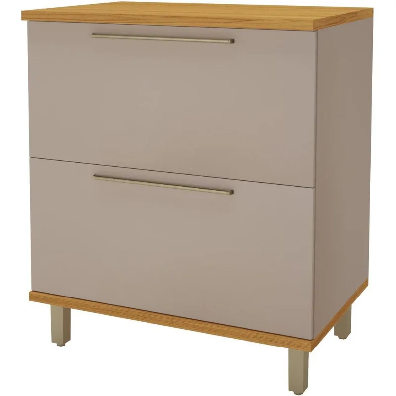 Balcão Com Tampo 2 Portas Paris Indekes Camurça 80cm
