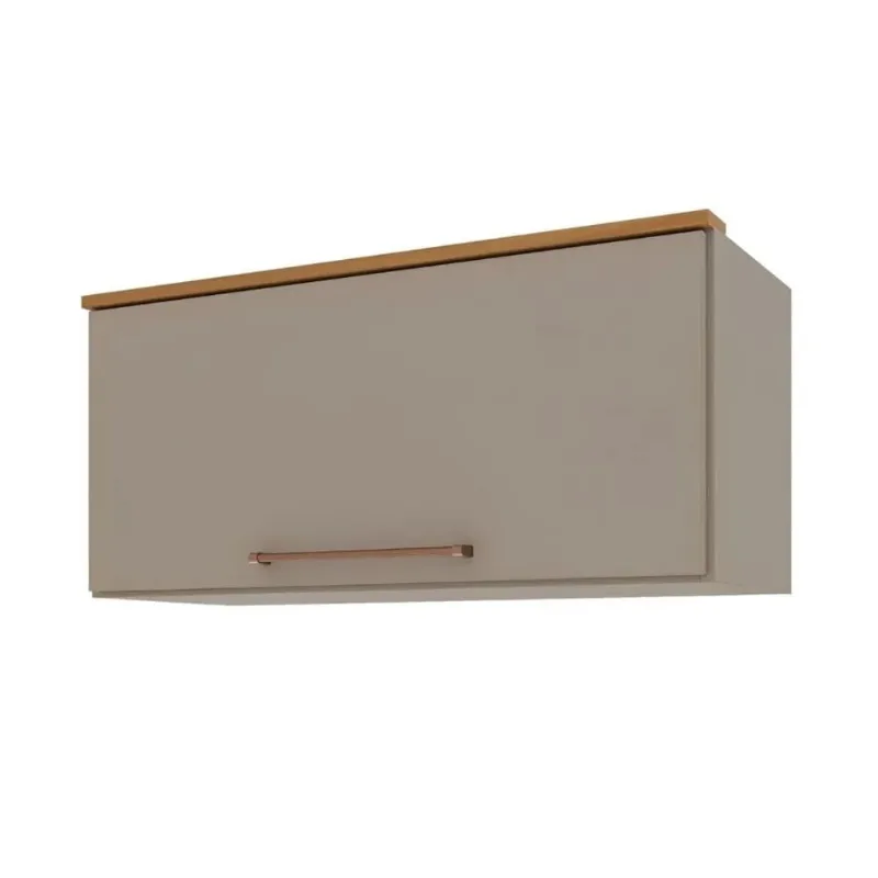 Armário Aéreo 80cm 1 Porta Indekes Iza | Camurça