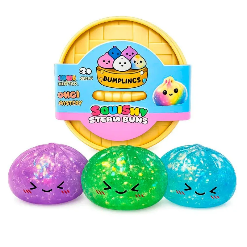Brinquedo Squishy Dumpling Bun Squishy Com LED E Glitter Sortido (MP)