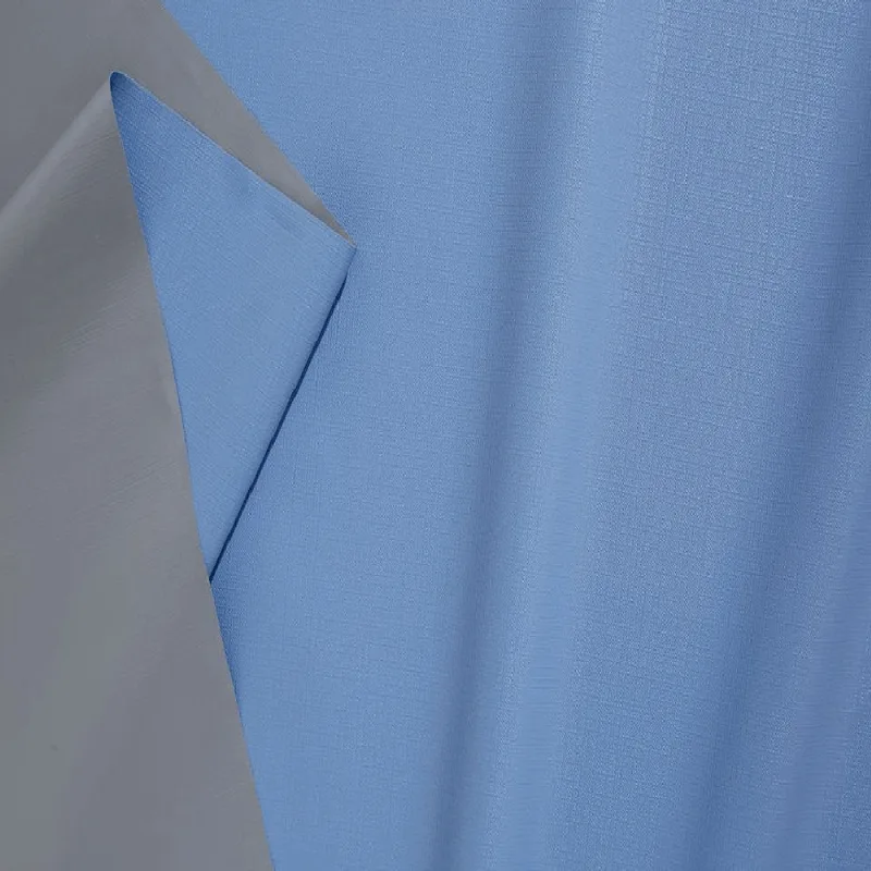 Tecido Blackout Pvc Linho Lg 1,40 Azul/ Prata 5570