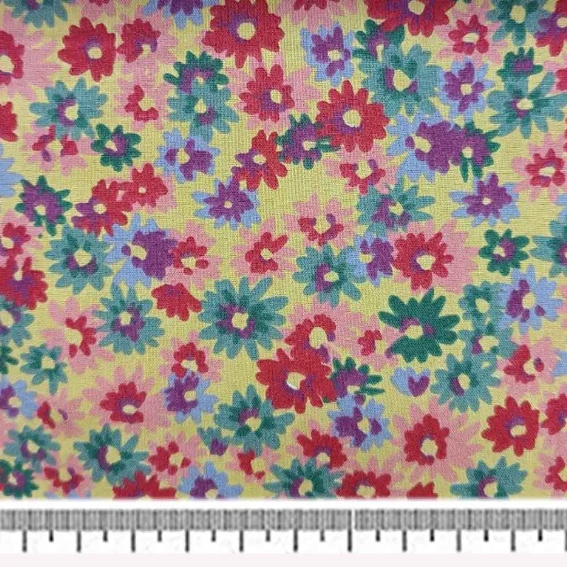 Tecido Tricoline Infantino Lg1,49 42944 Gerbera Cor 01