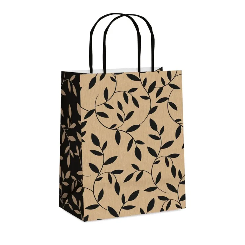 Sacola Presente Terrazzo Preto Pequena - LC - Presentes