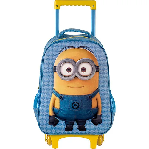 Mochila Infantil Com Rodinhas Grande Meu Malvado Favorito 2 Dave Xeryus - XERYUS