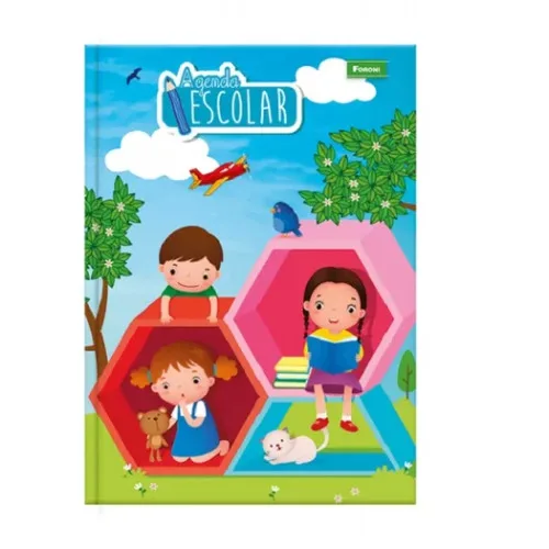 Agenda Permanente Escolar 96 Folhas 130g Foroni - FORONI - Papelaria