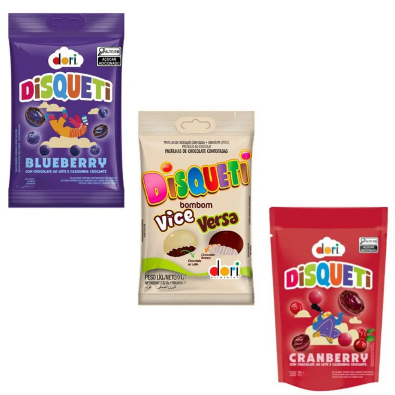 3 Sabores de Chocolate Blueberry, Cranberry, Vice e Versa