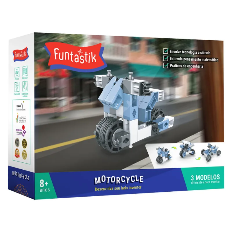 Blocos de Montar - Motorcycle - Funtastik