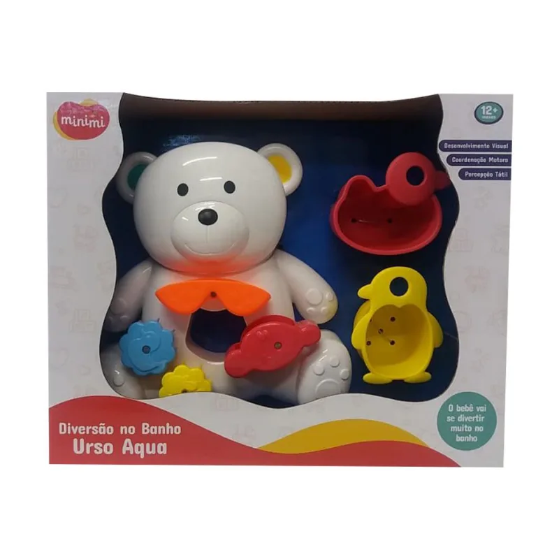 Brinquedo de Banho - Diversão no Banho - Urso Aqua - Minimi