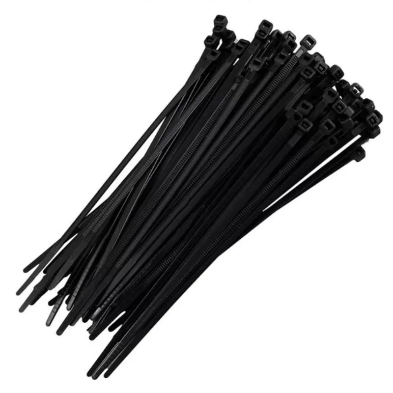Abraçadeira De Nylon 6,5x370mm - 50 Unidades Preto