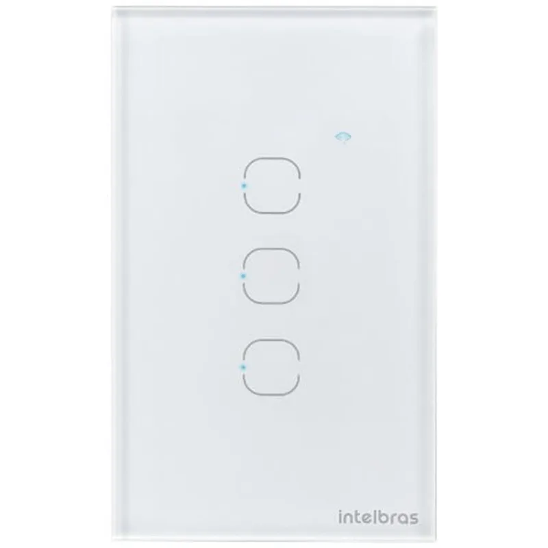 Interruptor Intelbras Smart Wi-Fi Touch 3 Teclas Branco EWS 1003