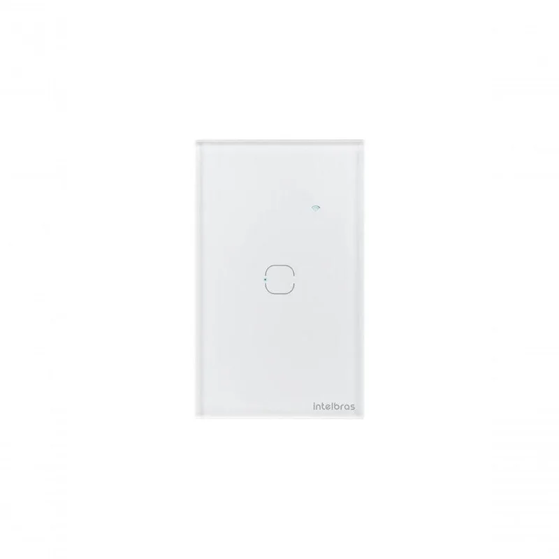 Interruptor Smart Wi-Fi Touch EWS 1001 Controle Via Aplicativo Izy e Comandos de Voz Branco