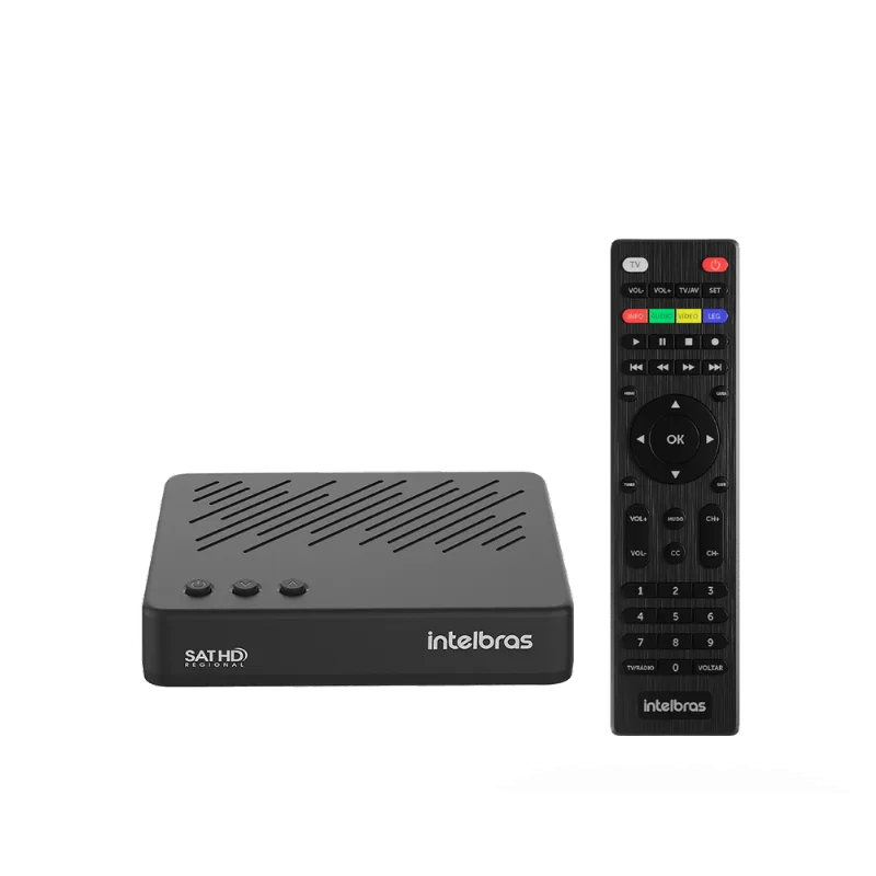 Receptor Digital de TV via Satélite Com Gravador Intelbras RDS 830