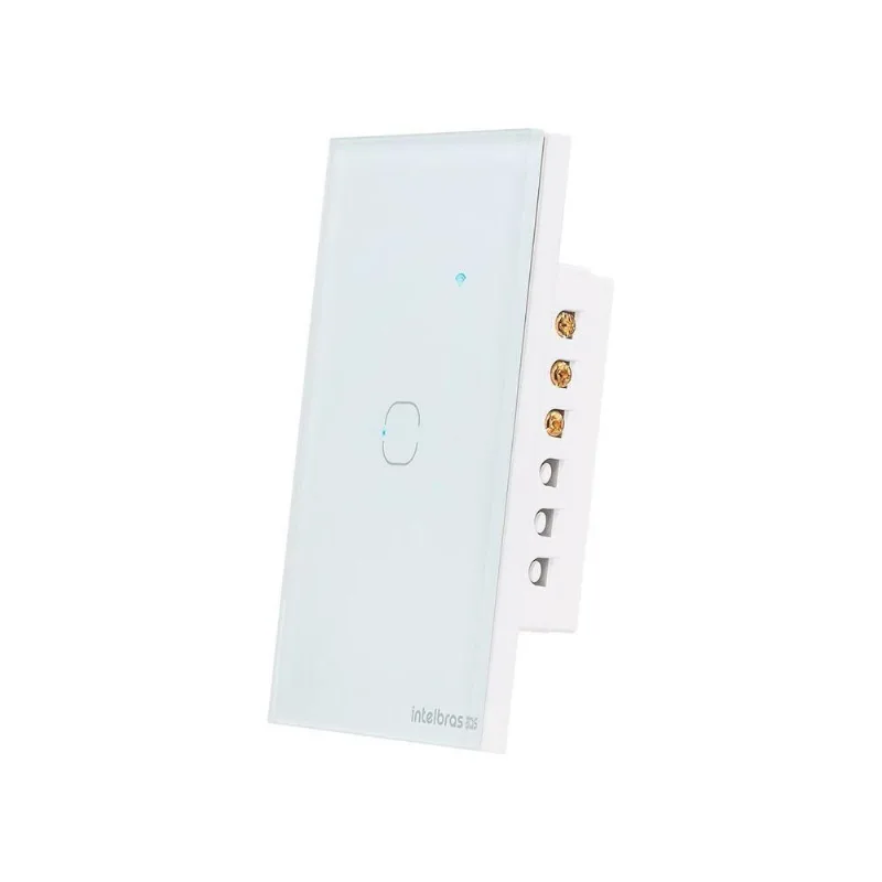 Interruptor Smart Zigbee EZS 1001 com Interface Touch Sensível Branco Intelbras