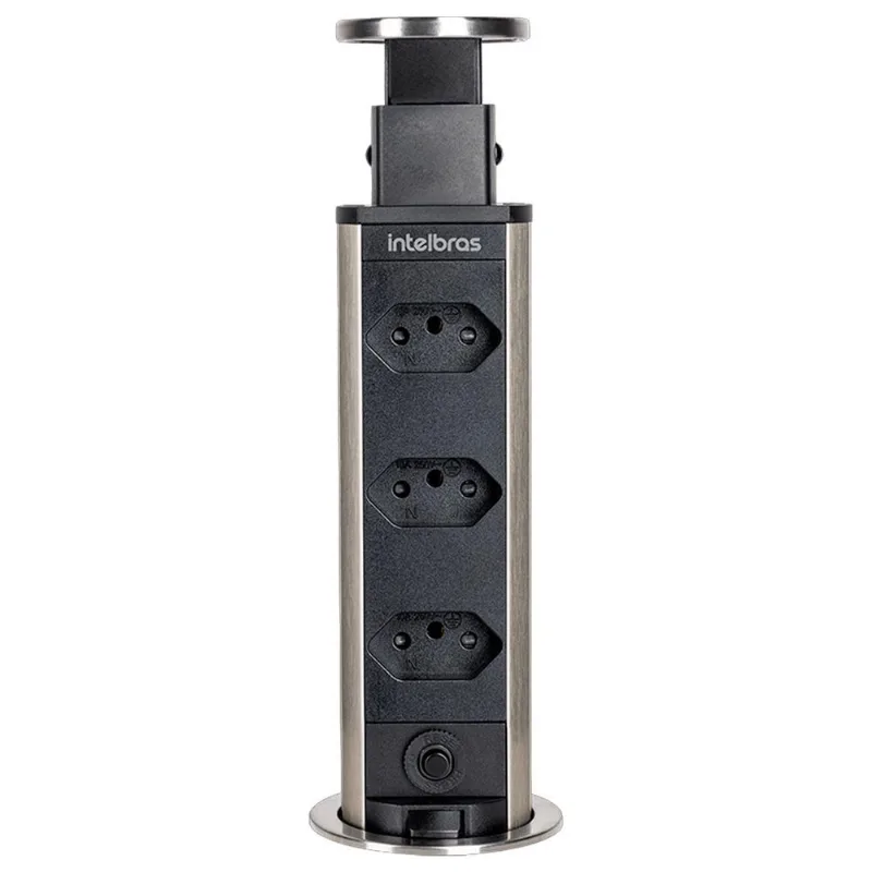Protetor Eletrônico Torre com 3 Tomadas Intelbras EPE 3003 Autovolt
