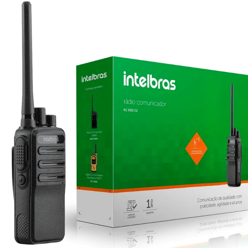 1x Rádio Comunicador Intelbras Rc3002 G2 - Walkie Talkie Ht
