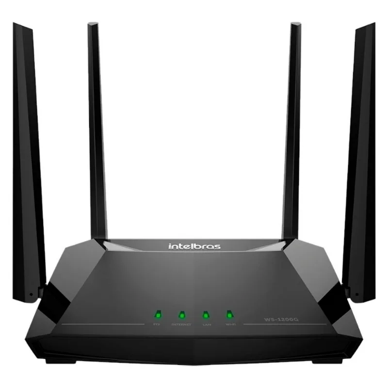 Roteador Wireless Intelbras W5-1200G Dual Band 1200Mbps Preto 4750240 (MP)