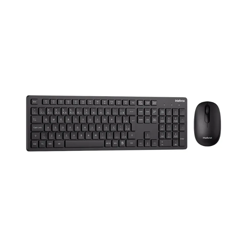Kit Teclado e Mouse Sem Fio Intelbras CSI1020 Preto