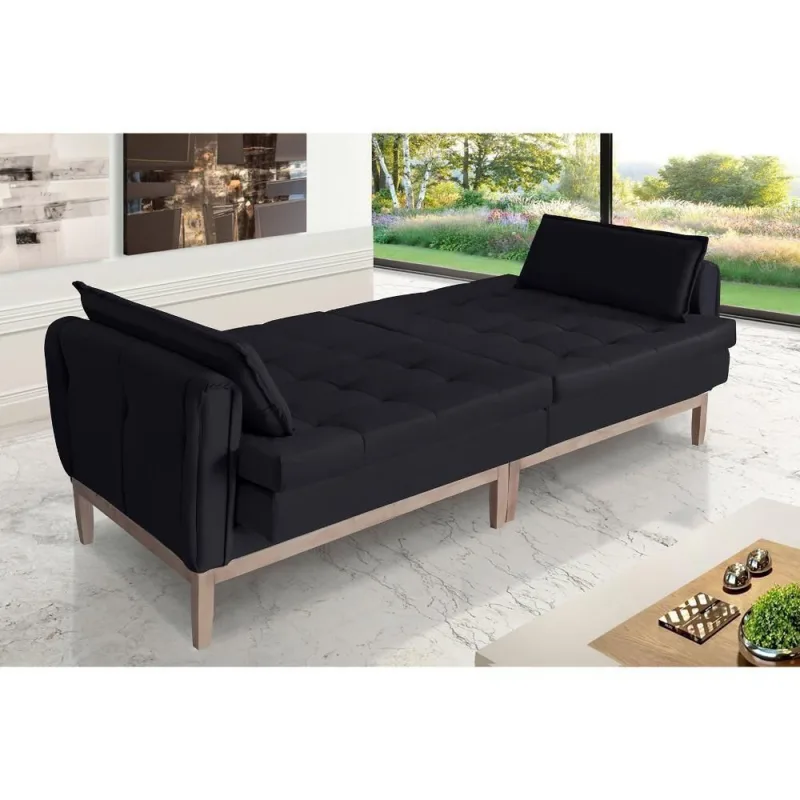 Sofá Cama Rivieira 2,10m-preto - SEM MARCA - Agro