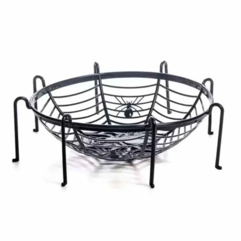 Cesta Teia De Aranha Preto Com 1 Unidade
