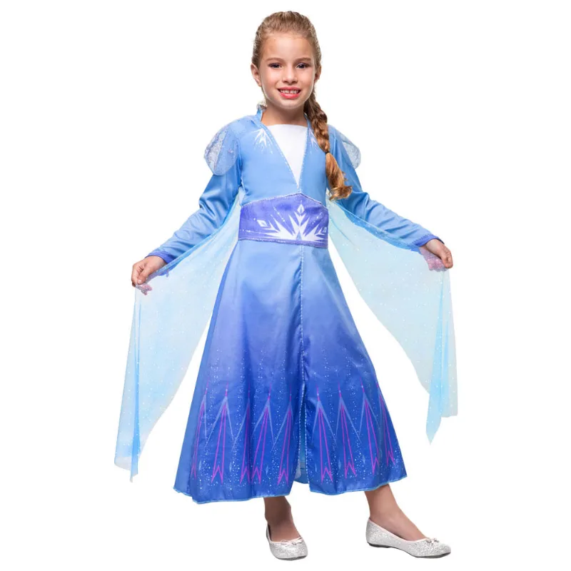 Fantasia Infantil - Disney - Frozen II - Elsa - Luxo - Regina Festas - M Fantasia Infantil - Disney - Frozen II - Elsa - Luxo - Regina Festas - G