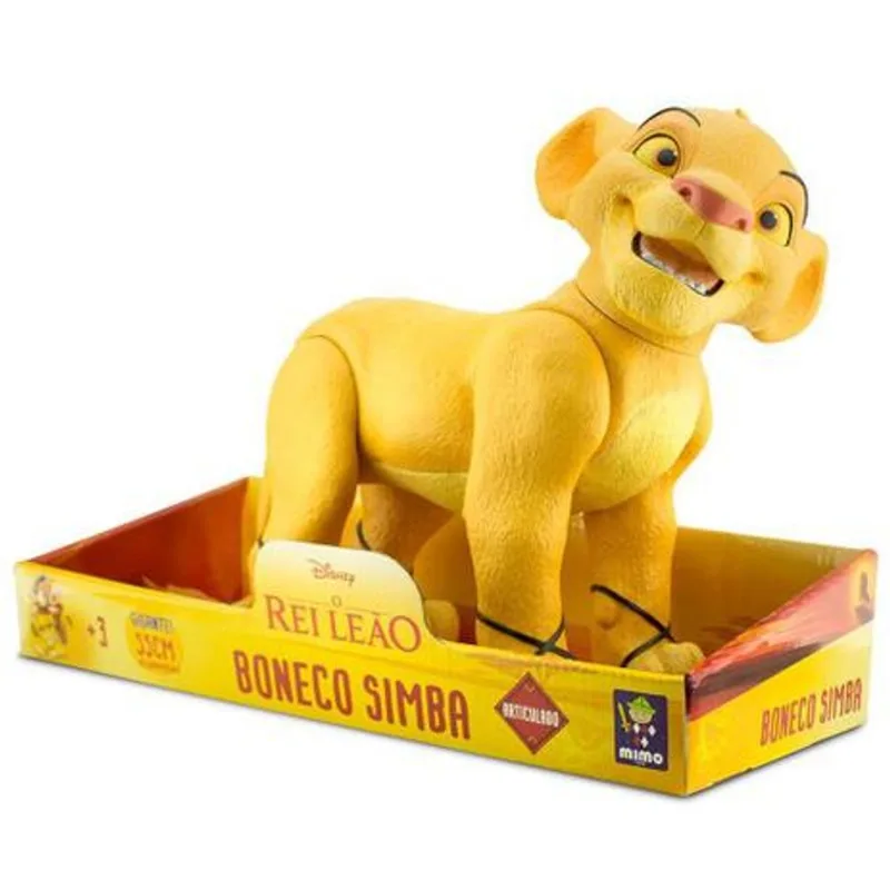 Boneco Simba O Rei Leão Gigante 55 cm Disney Mimo Toys