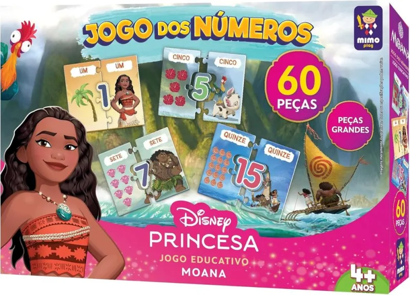 Jogo Dos Números Moana - LC - Brinquedos