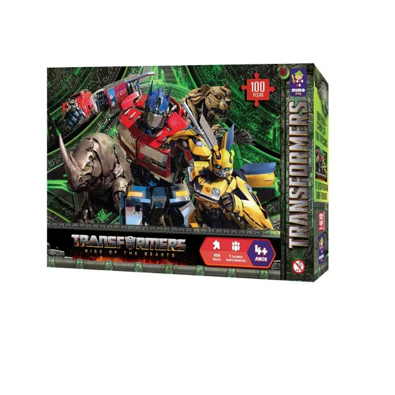 Quebra-Cabeça - Transformers O Despertar Das Feras - 100 Peças - Mimo