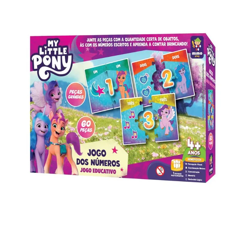 Jogo Educativo - My Little Pony - Jogo dos Números - Mimo