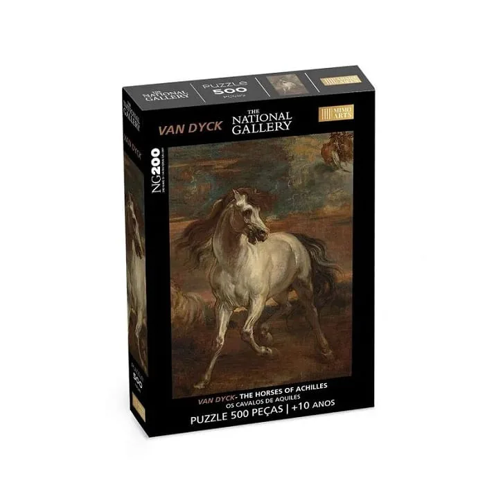 Quebra-Cabeça 500 Peças Os Cavalos De Aquiles Sassoferrato National Gallery - LC - Brinquedos