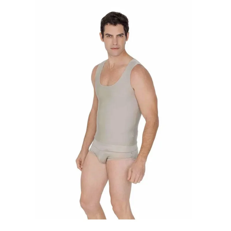 Colete postural masculino reforço único chocolate Cod 2071 Macom M