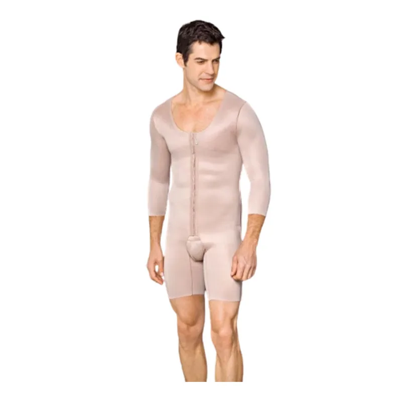 Cinta masculina com mangas abaixo do cotovelo 2069BL Macom M - Reforço único - Preto