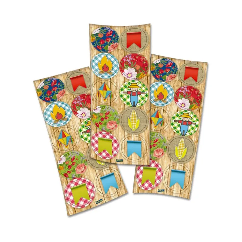Adesivos Decorativos Para De Festa Junina Arraiá Com 30 Un