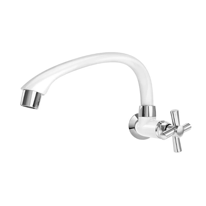 Torneira para cozinha de parede Bica Móvel branco Tigre