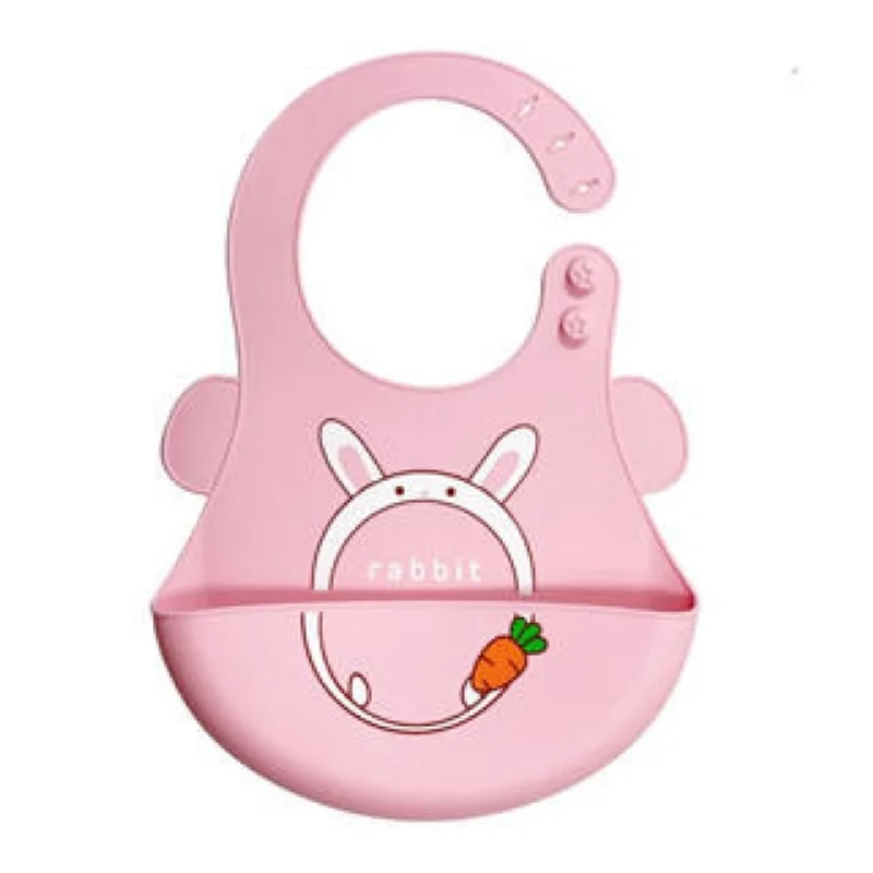 Babador Silicone Coelho Rosa BA01 - Tudo em Caixa