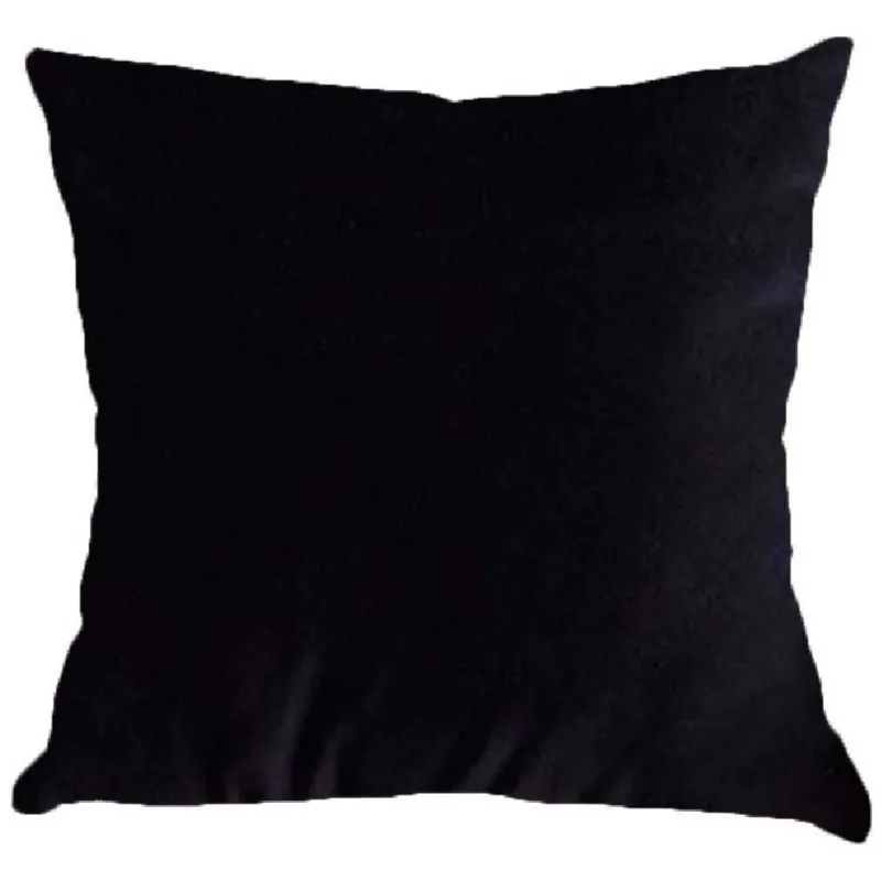 Almofada Decorativa 50X50cm Veludo Italiano Liso Havan Casa - Preto