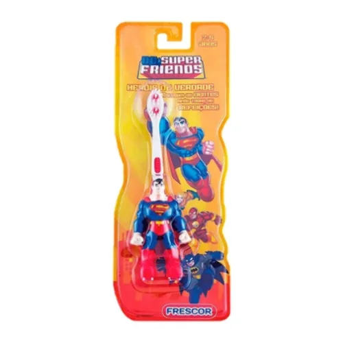 Escova Dental Infantil Frescor Super Friends Superman 2 A 5 Anos Extra Macia - FRESCOR - Higiene E Beleza