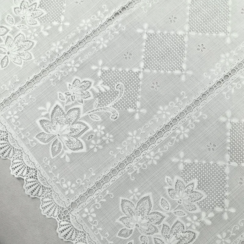 CAMINHO DE MESA CROCHE PLASTICO POR METRO 50CM 628 BRANCO