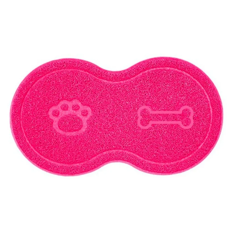 Tapete Uzoo Vinil Pet Cão Rosa 46x26cm (MP)