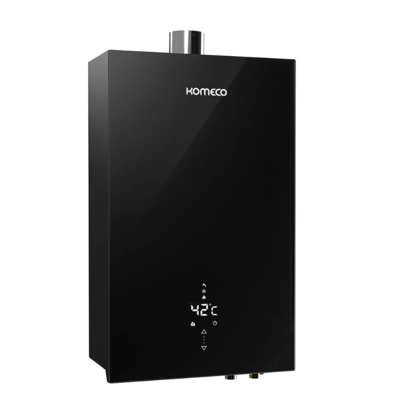 Aquecedor De Água A Gás Komeco Glp 21 Litros - Decor - Preto