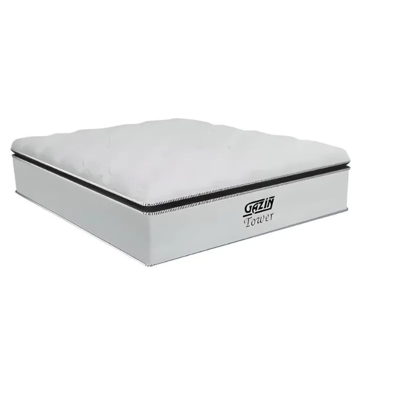 Colchão King Molas Ensacadas Tower D33 Pillow Top 193x203CM Branco