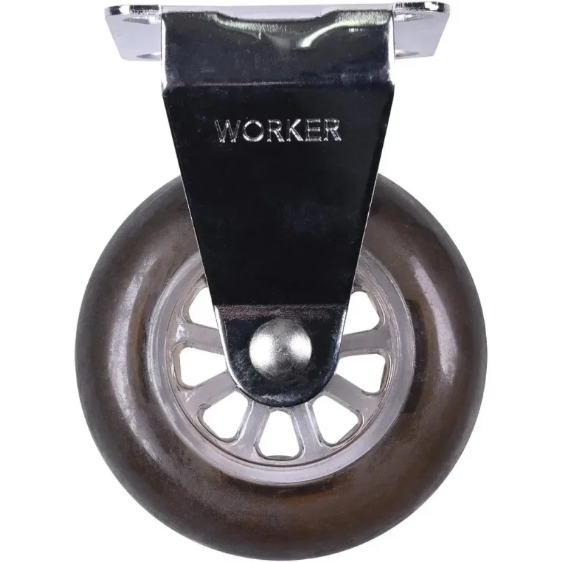 Rodízio Fixo 75mm 64kg Gel Fumê Antirrisco Worker