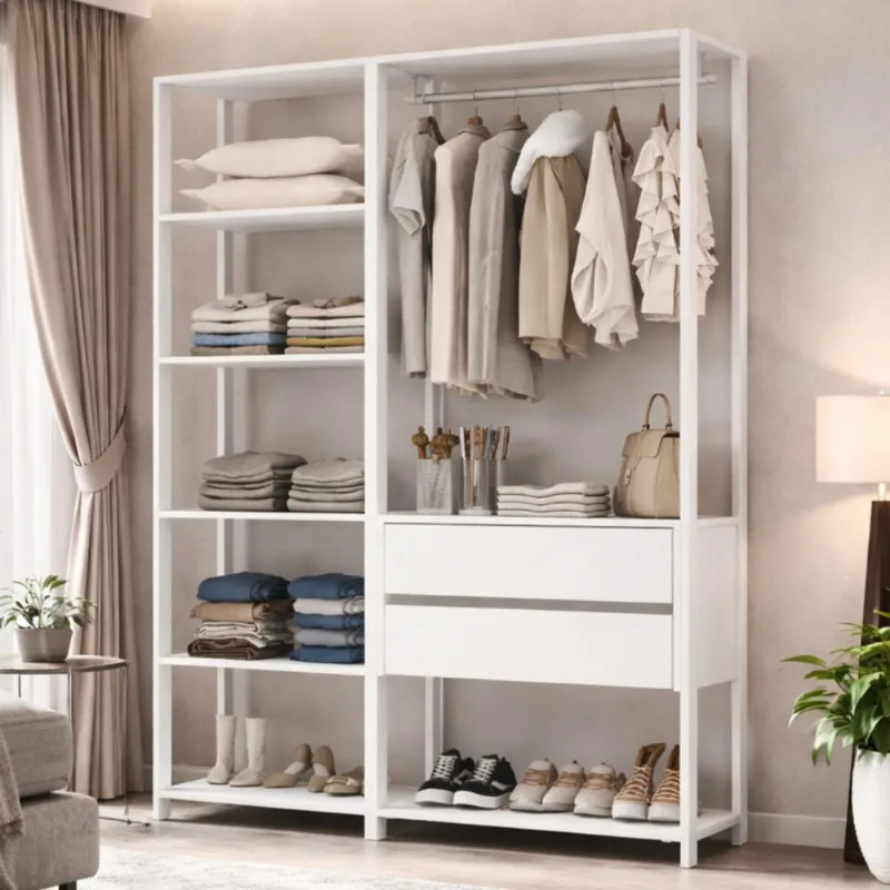 Guarda-Roupa Closet Modulado Arizona 2 Gavetas 135cm Multimóveis MP4783