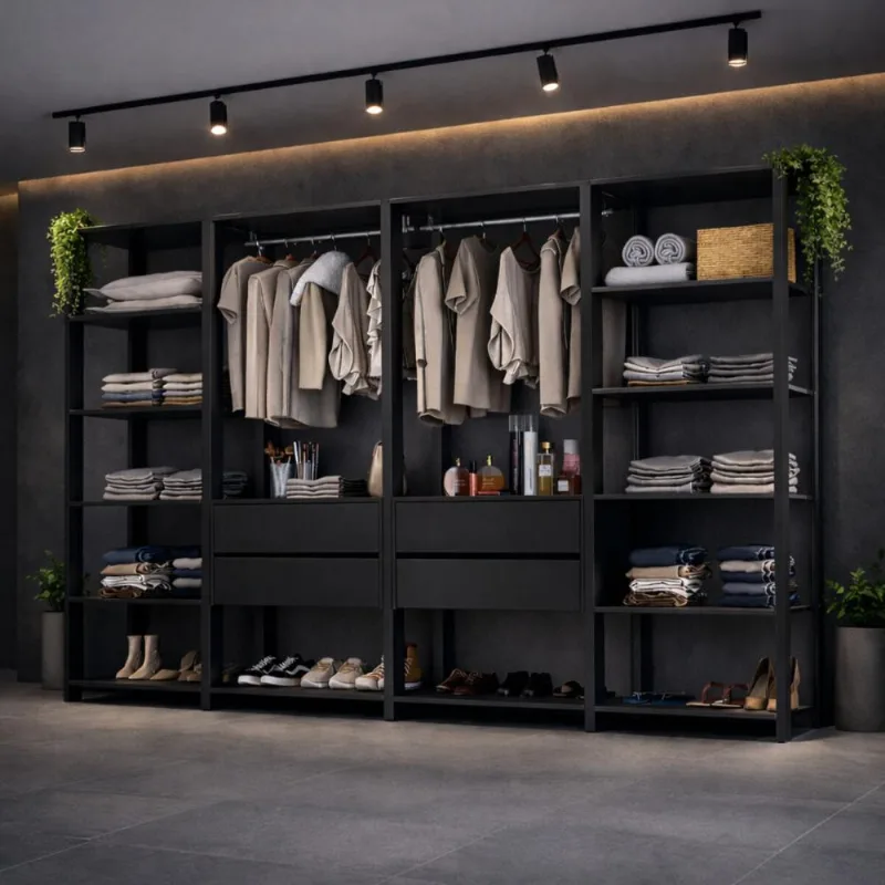 Guarda-Roupa Closet Modulado Arizona 4 Gavetas 270cm Multimóveis MP4784