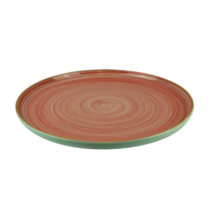 Sousplat Gaia Rosa Com Borda Dourada 25,2x2,5cm We Make