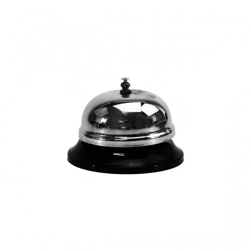 Sino De Mesa Para Balcão De Recepção Hotel Comércio Metal Masterpaper 10cm X 6,7cm