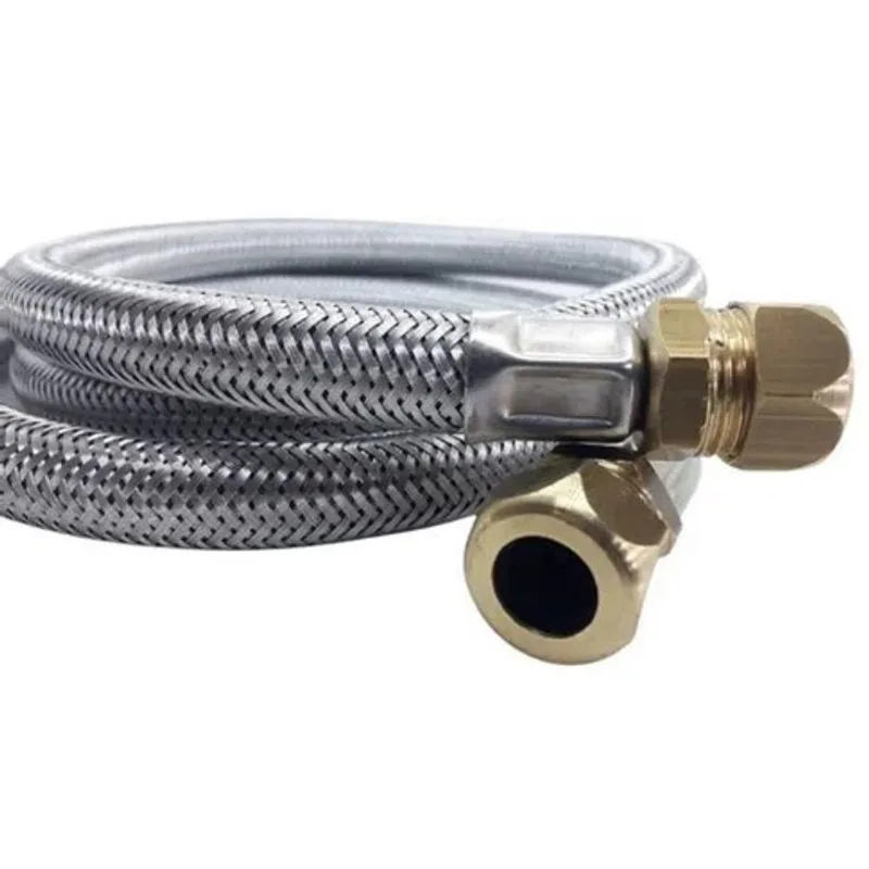 Engate Flexível Para Gás 830110 DK X DK Inox Usicom