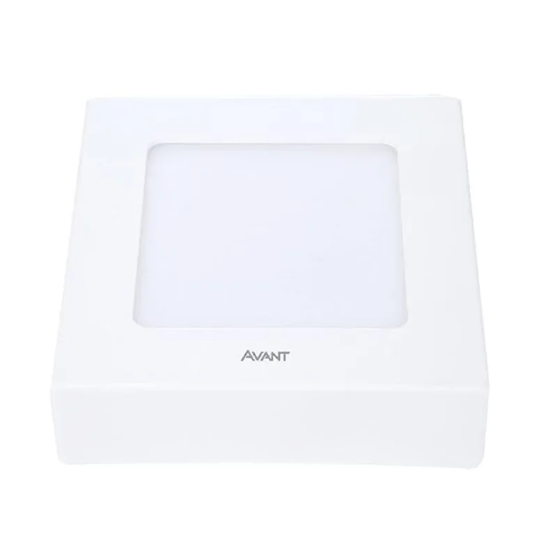 painel led sobrepor/quadrado 6w 6500k avant branco bivolt - 768381372