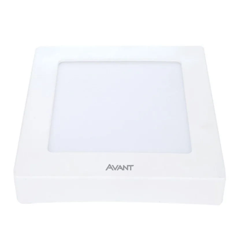 Painel LED de Sobrepor Pop Quadrado Luz Branca Bivolt Avant Painel de LED Pop Sobrepor 12W 17x17cm 720 Lúmens Luz Branca