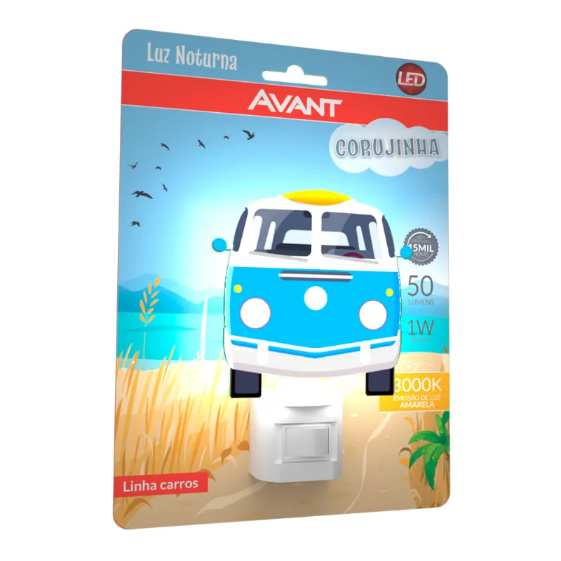 Luz Noturna Corujinha 1W Luz Amarela 3000K Bivolt - Avant